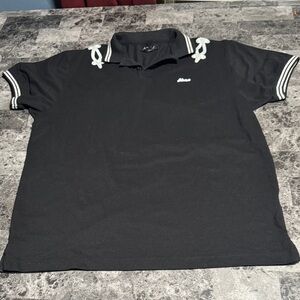 Akoo Black Polo with White Accents